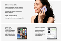 Téléphone MIX Flip 2 avec Snapdragon 8 Elite, écran AMOLED 6,86 pouces 1,5K, batterie 5165 mAh, chargeur 67 W, appareil photo 50 MP, smartphone flambant neuf