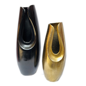 Vase à fleurs en aluminium Atiqco, style Mid-Century Modern, pour décoration intérieure, idéal pour plantes et arrangements floraux. - Product Image 6