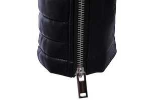 OEM Wholesale Custom logo <b>Heat</b> Transfer logo Design Leather <b>Jacket</b> Best Quality Customized Winter Casual Fashion Leather <b>Jackets</b> - Product Image 6