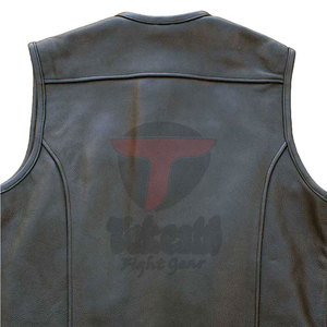 Chaleco de Cuero Casual con Cuello en V para Hombre, Edición Premium, Transpirable, Elegante, para Otoño, Servicio OEM, Ropa Exterior Personalizada - Product Image 6