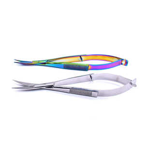 Ensemble d'instruments de ciseaux à ressort de source d'alimentation manuelle en acier inoxydable pour base d'aquarium d'instruments chirurgicaux - Product Image 3