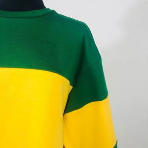 Vente en gros sweat-shirt personnalisé en polaire pour femmes, sweat-shirt imprimé uni à col ras du cou, Top court en maximisant l'usure - Product Image 2