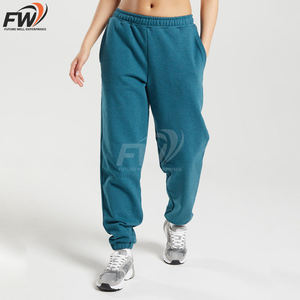 Pantalones Deportivos Personalizados de Doble Cintura para Mujer, Pantalones Deportivos de Felpa Francesa Gruesa con Bordado Impreso, Pantalones Deportivos Unisex de 600 Gsm - Product Image 4