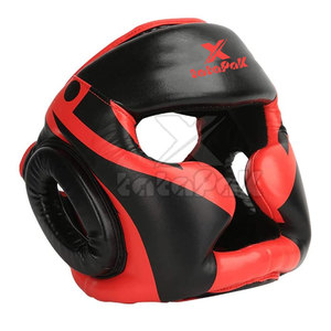 อุปกรณ์ป้องกันศีรษะทำจากหนังอุปกรณ์ป้องกันมวยแบบพรีเมี่ยมดีไซน์ตามสั่ง - Product Image 6