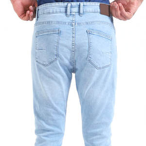 Pantalones vaqueros para hombre a precio de venta al por mayor, ropa informal con logotipo personalizado, pantalones vaqueros de alta calidad para hombre, pantalones vaqueros con cierre de botón personalizado - Product Image 6