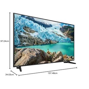 75-Inch Smart <b>TV</b> with 4K UHD Resolution Dynamic Range Processor Slim Design Voice <b>Control</b> Wireless Connectivity Black Cabinet - Product Image 1