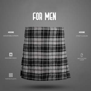 Correas de Cuero Ajustables con Patrón de Tartán Escocés Gris Tradicional y Duradero, Hebillas Resistentes a la Oxidación, Venta al Por Mayor - Product Image 6