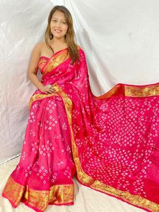 DERNIÈRE DESIGNER SOIE ZARI TISSANT BADHANI IMPRIMÉ SAREE - Product Image 5