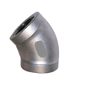 Coude LR à 45 degrés en acier inoxydable ASTM A351 Gr.CF8M 316, tête carrée, surface lisse, SCH40, taille 80 mm, classe 125, haute durabilité - Product Image 4