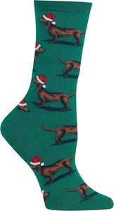 Chaussettes de Noël amusantes et festives avec motif de vacances imprimé avec logo inférieur - Product Image 4