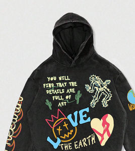 Sweat à capuche personnalisé pour hommes Sweats à capuche d'équipe personnalisés pour les vêtements de travail Collèges Broderie Strass Accent Expédition mondiale rapide - Product Image 4