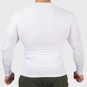 Vêtements pour hommes personnalisés T-shirt d'entraînement sportif Chemise moulante à manches longues pour hommes Chemises de course à pied pour hommes - Product Image 2