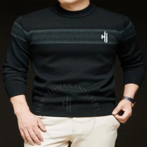 Sweat-shirt à demi-zip pour homme sur mesure de haute qualité, en molleton doux, couleur unie, poche d'hiver, 330g, respirant - Product Image 1