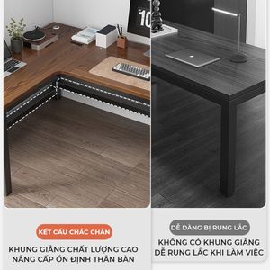 Alico đồ nội thất Việt Nam cung cấp chất <span class=keywords><strong>l</strong></span>ượng cao Walnut <span class=keywords><strong>L</strong></span> hình bàn thiết kế hiện đại bền Tính năng giá trị tuyệt vời cho tiền - Product Image 5