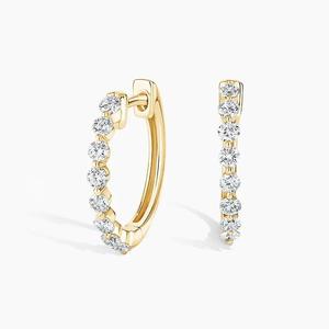 Elegant Oval Cut Real Diamond Drop <b>Earrings</b> <b>Halo</b> Frame Indian Manufactured Perfect for Formal Gifting Factory Price - Product Image 2