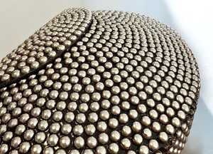 Glam Luxury Metallic Clutch For Women Crafted For Weddings Receptions Evening Party Purse With Chain Strap Unique Designer - Product Image 5