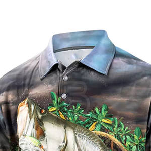Camisa de Pesca de Manga Larga de Spandex/Poliéster, Ligera, Transpirable, Ropa de Trabajo para Exteriores - Product Image 6