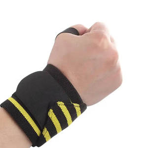 Muñequeras Ajustables y Duraderas para Levantamiento de Pesas con Lazos para el Pulgar (Algodón/Poliéster/Goma) para Soporte Transpirable de Muñeca, Uso Personalizado en el Gimnasio - Product Image 2