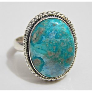Handmade <b>925</b> Sterling <b>Silver</b> Natural Turquoise Gemstone <b>Ring</b>-Elegant Anniversary Gift for Her R0072-GS - Product Image 4