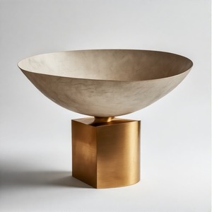 Roydine ชามทองเหลืองสำหรับเสิร์ฟชามทรงกลมออกแบบได้ตามต้องการสำหรับงานแต่งงานของตกแต่งโรงแรมบ้าน - Product Image 2