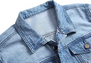 Fashionable <b>Mens</b> Winter Coats Ripped Vintage <b>Denim</b> Jean <b>Jackets</b>, Streetwear Windbreakers, and Slim Fit Winter <b>Jackets</b> - Product Image 5