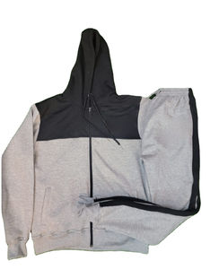 Survêtements de haute qualité unisexe à double poche au design élégant avec fermeture éclair survêtements en coton polaire avec bandes latérales vente en gros de survêtements personnalisés pour hommes - Product Image 6