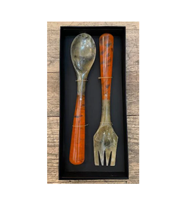 Set of 6 Circular Horn Head Spoons with Sturdy Handle Flatware Cutlery for Salad Kitchenware <b>Tabletop</b> Dinnerware Bulk Rates - Product Image 2