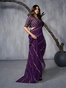 Nueva seda pesada KOTA DORIYA Impreso Saree Hoja de algodón Impresión digital Efecto BRASSO Blusa formal perfectamente combinada para India - Product Image 2