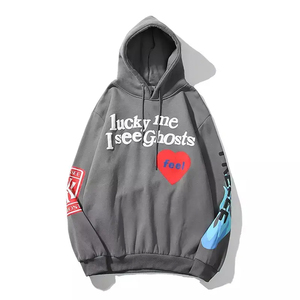 Vente en gros de sweats à capuche personnalisés en coton mélangé pour hommes Streetwear sweat à capuche vierge sans ficelle saisonnier hiver teint uni - Product Image 1
