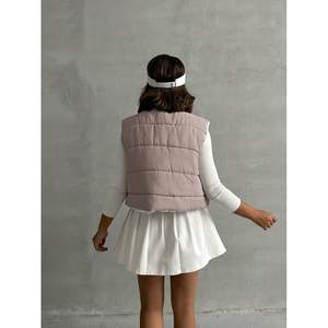 Chalecos Inflables Acolchados con Diseño de Cuadros Vichy para Mujer, Venta al Por Mayor - Product Image 6