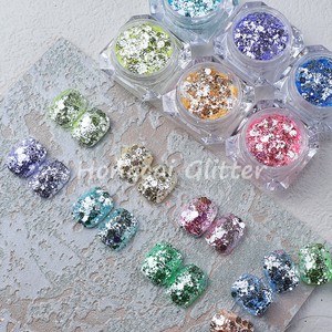 Beautiful Chunky Iridescent and Holographic Pink <strong>Blue</strong> Lavender Hue Translucent Mixed <strong>Glitter</strong> in Various Sizes MOQ 1kg - Product Image 4