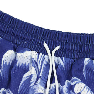 Pantalones Cortos de Baloncesto Personalizados para Hombre, Estampado Floral, Malla, Alta Calidad, Ropa Deportiva de Baloncesto al por Mayor con Bolsillo - Product Image 3