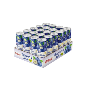 Jugo de Arándanos Premium OEM/ODM 330ml en Lata Esterilizada, Venta al Por Mayor, Alta Calidad, Bebida Natural Antioxidante de Fruta Real - Product Image 3