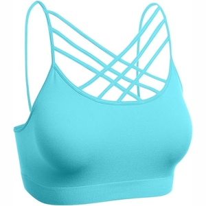 Haute qualité femmes grande taille soutien-gorge de sport boucle arrière Gym Yoga soutien-gorge bretelles réglables Push up vêtements actifs pour dames - Product Image 4