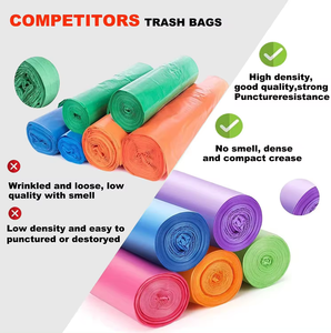 Eco-Friendly HDPE/LDPE Supermarket Plastic Vest Bags on <b>Roll</b> Customized <b>Colourful</b> Side Gusset Design Supplier Packaging - Product Image 2