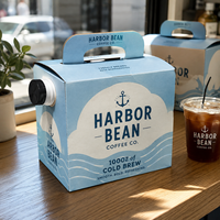 Boîte à café personnalisée AT PACK de 3 gallons avec robinet, emballage Bag-in-Box pour café infusé à froid pour les cafés et les marques de boissons