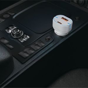 Caricabatterie rapido per auto rapido a doppia porta 38W PD per telefoni cellulari e dispositivi USB-C e porte USB-A universali - Product Image 4