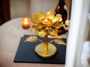 แท่นวางเทียนแฟนซีสไตล์ใหม่สำหรับตกแต่งบ้าน - Product Image 2