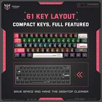 Teclado Mecánico RGB 60% OEM Personalizado ONIKUMA MT605, Teclado Inalámbrico Tri-Modo para Juegos, Fabricante para Marca de Etiqueta Privada