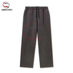 Pantalons en molleton avec logo personnalisé, vente en gros, pantalons d'hiver, molleton en polyester doux lavé, pantalons décontractés d'hiver, pantalons en molleton pour hommes - Product Image 3