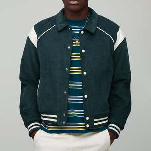 Chaquetas Universitarias para Hombre al por Mayor, Chaquetas Varsity Lisas con Logotipo Personalizado, Chaqueta Varsity con Letras para Hombre - Product Image 3