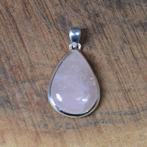 Joyería de piedras preciosas de cuarzo rosa para mujer, colgante de estilo bohemio de plata, joyería de plata de ley 925, colgante hecho a mano, regalo para mamá - Product Image 3