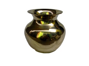 Lota ML en laiton de haute qualité avec finition polie brillante dorée pour les temples et les églises pour les célébrations de Diwali. - Product Image 3