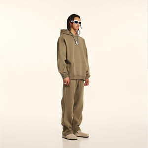 Sudadera con Capucha de Alta Calidad, 100% Algodón, con Logotipo Personalizado, Gruesa, Deportiva, Estilo Urbano, Vintage, Corte Cuadrado, Unisex para Hombre - Product Image 2