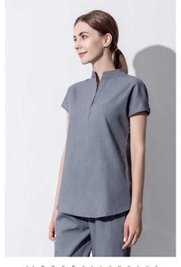 Servicio OEM Scrub enfermera superventas algodón poliéster manga corta mujeres Hospital enfermería conjunto uniforme para Mujeres para la venta al por mayor - Product Image 5