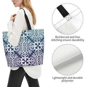 Sac fourre-tout en toile de coton de qualité supérieure, réutilisable, écologique, avec logo personnalisé, pour commandes promotionnelles en gros et OEM - Product Image 3