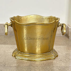 Bronze Antique Aluminum Wine <b>Chiller</b> Ice Bucket Wine Cooler Tub for Party Wine and <b>Beer</b> <b>Chiller</b> Barware Ice Bucket Tub - Product Image 6