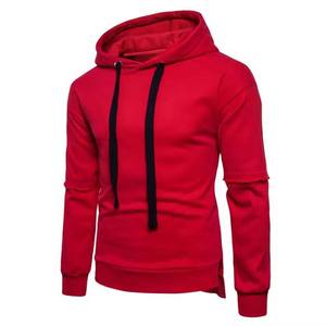 100% Cotton Red and <b>Black</b> Contrast Color OEM Service Design Pullover Style Basics Men's Hoodies <b>Sweatshirt</b> From Pakistan - Product Image 1