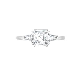 Custom Fancy <b>Solitaire</b> Oval Moissanite Wedding Engagement <b>Ring</b> 5 Carat <b>Silver</b> Plated IGI Certified for Anniversary Party Gift - Product Image 1