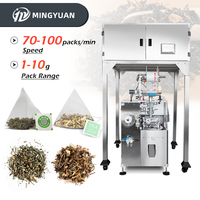 Équipement d'emballage de sachets de thé en nylon de soie à filtre triangulaire pour petites herbes, haute précision, 2g 5g, machine d'emballage de sachets de thé en pyramide